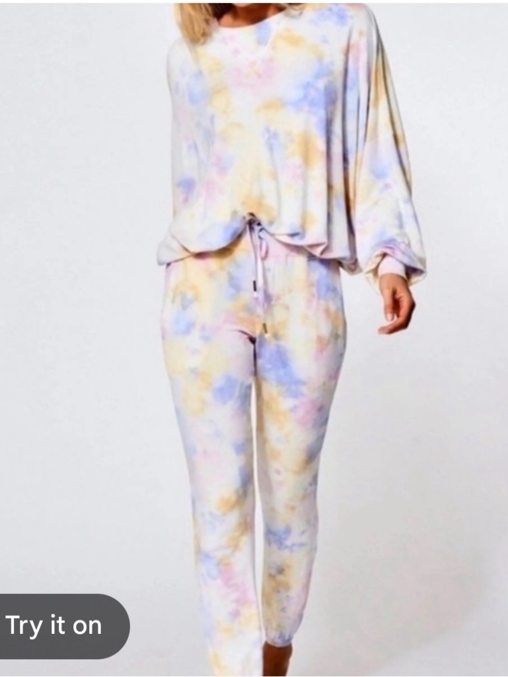 Young fabulous and broke Tie-Dye Cozy set size S